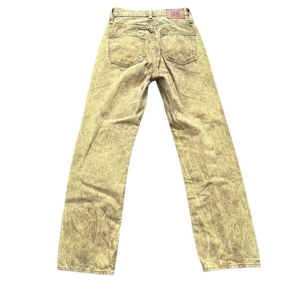 BDG Urban Outfitters Cowboy Jeans Men's Size 26 Brown/Yellow Straight Leg - Picture 2 of 5